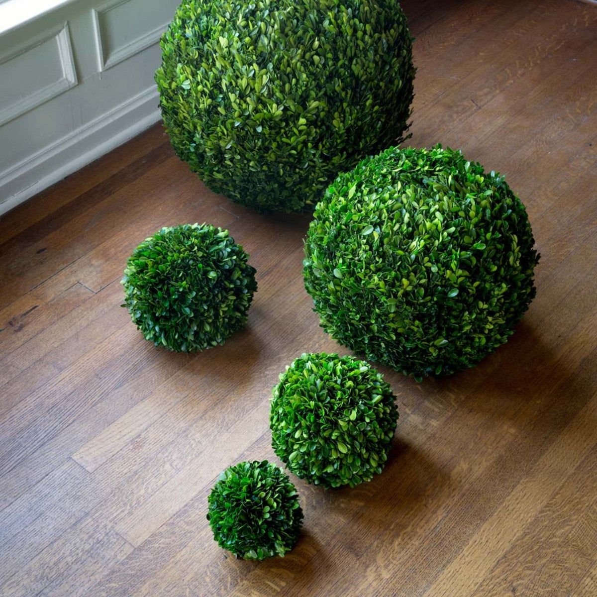 JS Various Green Grass Topiary Ball Spherical Boxwood Decorative Artificial Plant Ball for Backyard Garden